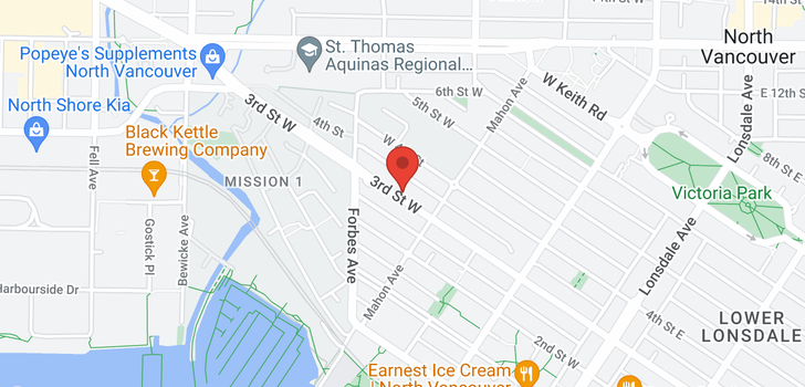 map of 218 340 W 3RD STREET